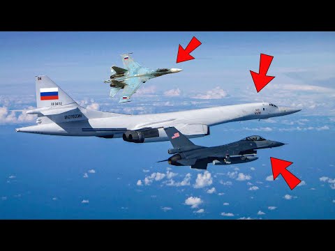 F-16 Pilots Scramble to Intercept TU-160 Bomber Escorted by SU-27