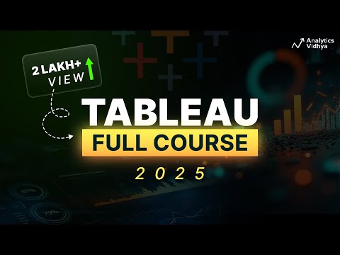 FREE Tableau Full Course (2025) with Projects in 3 Hours | Beginner to Advance Level