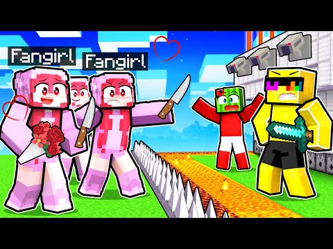 My CRAZY FAN GIRLS Vs Most Secure Minecraft Base!