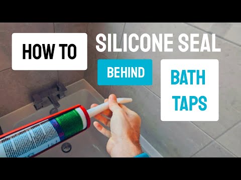 How to apply silicone sealant/caulk to a bath top