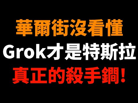 華爾街沒看懂：Grok才是特斯拉真正的殺手鐧！