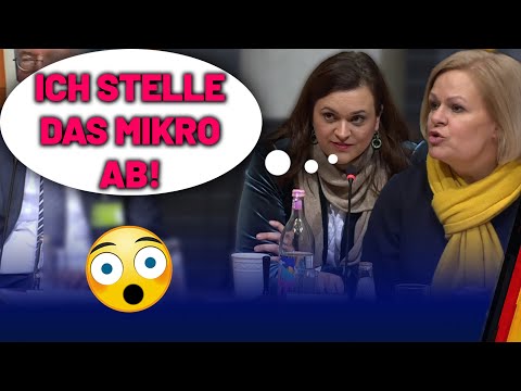 Coronavirus clarification: Meeting chair intervenes - Faeser cross-examined by AfD! - AfD parliam...