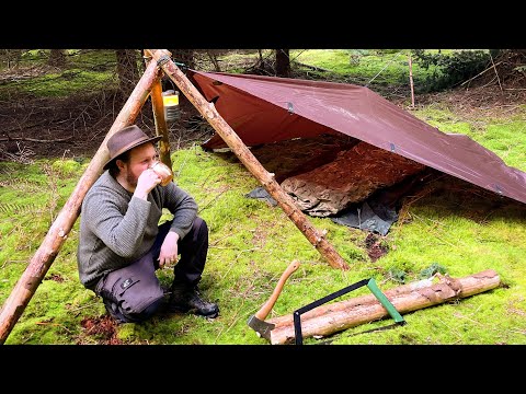 Plow Point TARP Shelter! | Thetford Forest HISTORY