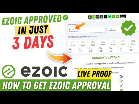 How To Get Ezoic Approval | My Ezoic Account Approved in Just 3 Days | Ezoic Best Review