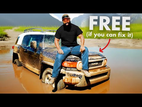 Giving people an FJ Cruiser, IF they get it unstuck!