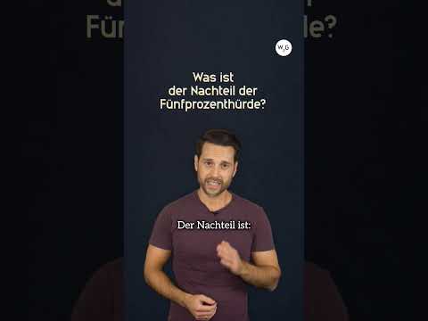 Was ist die 5-Prozent-Hürde?