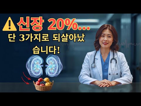 ✅ 신장 기능 20%에서도 역전! 의사가 매일 먹는 ‘신장 회복 과일’ TOP3가지 | 신장 | 신장건강 | 노후건강 | 건강 팁