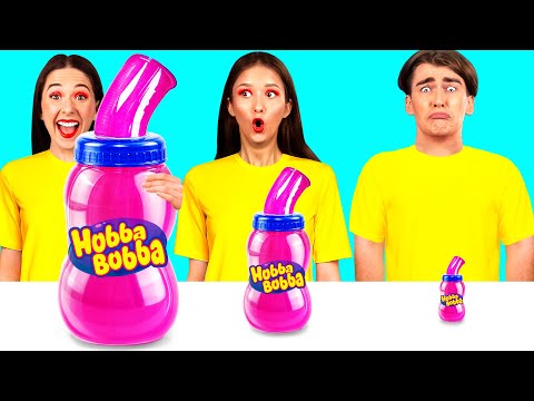 Thử thách Tấm Lớn, Vừa Và Nhỏ | Công Thức Nấu Ăn Ngon Crazy DO