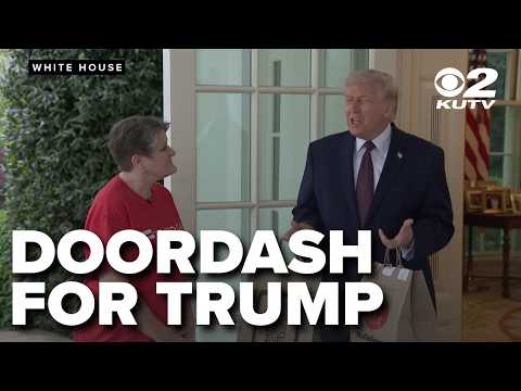 Trump gets McDonald's DoorDashed to Oval Office