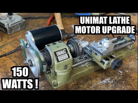 Unimat SL-1000 Motor Upgrade to 150 Watt DC Motor with Speed Control