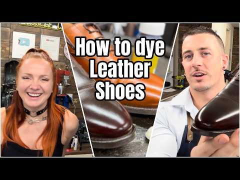 How to dye leather shoes - Professional chocolate dye