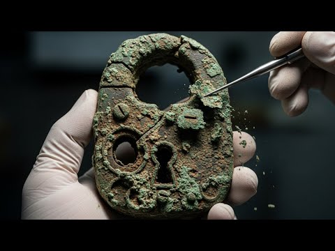 ASMR Artifact Restoration | 2000-Year-Old Roman Bronze Lock Mechanism From Extreme Corrosion