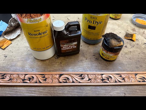 How To Apply Antique Finish To Tooled Leather