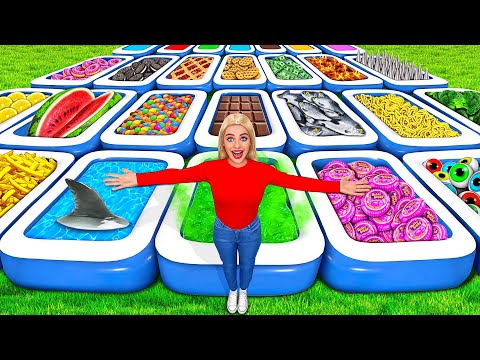 Выбери Правильный Бассейн, Чтобы Выжить Челлендж с Mega DO Challenge