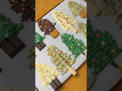 Day 2 of Christmas Recipes: 5-minute Chocolate Christmas Tree #christmas #shorts