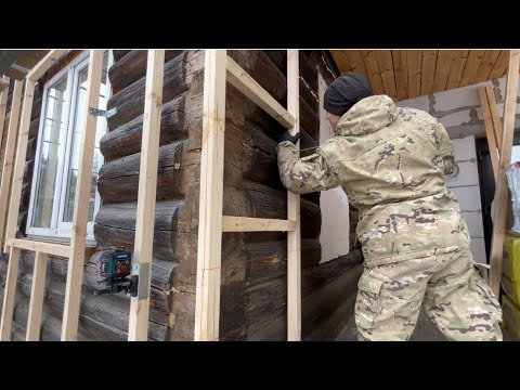 УТЕПЛЕНИЕ БРЕВЕНЧАТОГО ДОМА / INSULATION OF A LOG HOUSE