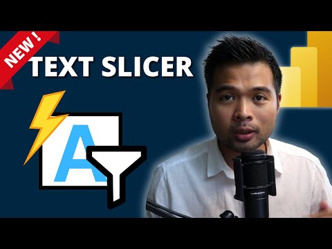 Use the NEW TEXT SLICER visual in Power BI - Beginners Guide to Power BI
