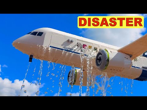 LEGO FLOOD - EVOLUTION of a DROP WATER in AIRPLANE - Disaster Movie 4K 60 Fps - ep 87