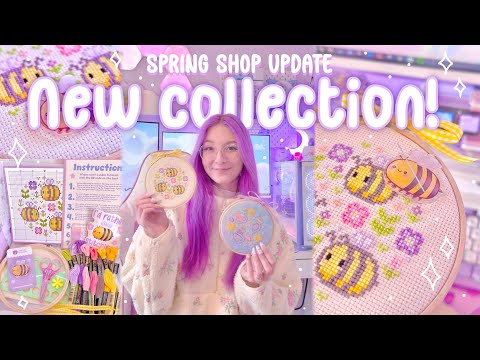 Spring SOLD OUT kits 🌸 Designing and packing new products for the spring shop update