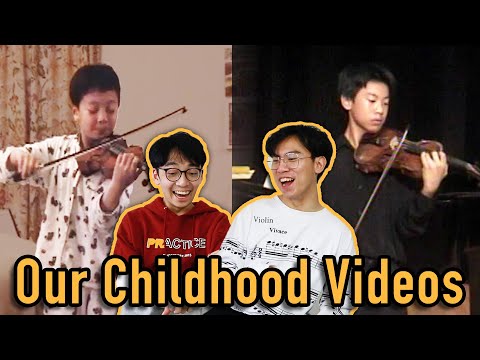 Reacting to Our Childhood Violin Performance Videos