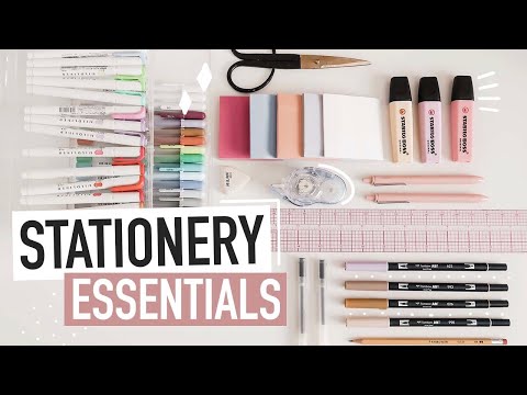 STATIONERY ESSENTIALS for note-taking & journaling | back-to-school supplies