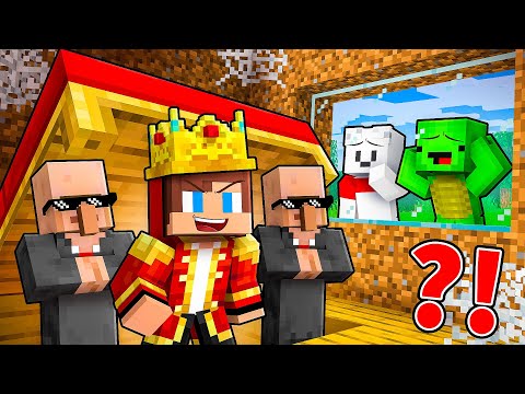 JJ Became a KING And Hid It From POOR Friends in Minecraft - Maizen