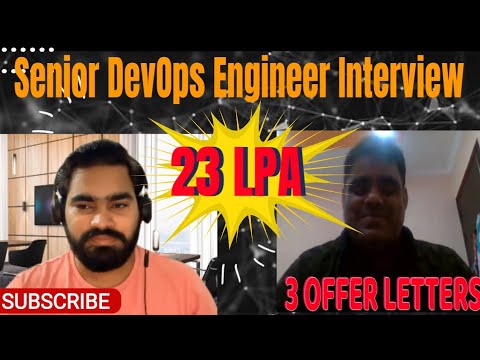 Excellent Senior DevOps Engineer Real Interview For 4 to 7 years Experienced || Candidate 9