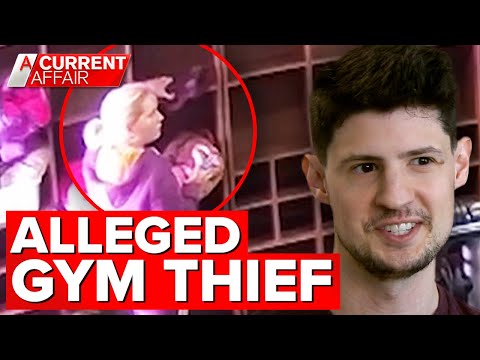 Alleged gym thief appears to steal bags on CCTV | A Current Affair