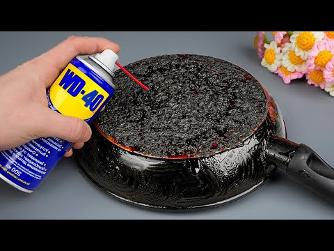 Amazing Way to Clean an Old Pan! 6 Great practical tips for cleaning!