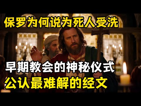 为何保罗说为死人受洗，揭开早期教会中的神秘仪式，圣经中公认最难解的经文，死人还要受洗吗？