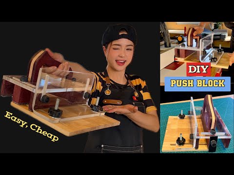 My Table Saw Is Safer With This Push Block | DIY Table Saw Push Block