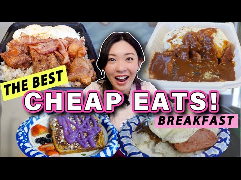Best CHEAP EATS Breakfast in Honolulu, Oahu! || Hawaii Travel Food Guide