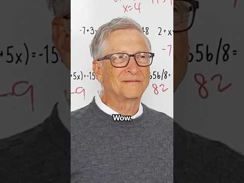 Bill Gates Vs Human Calculator