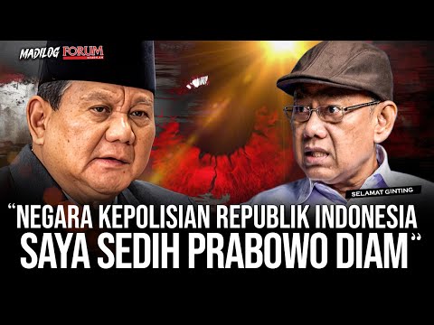 SELAMAT GINTING: HUKUM MASUK TONG SAMPAH... KEKUASAAN BICARA