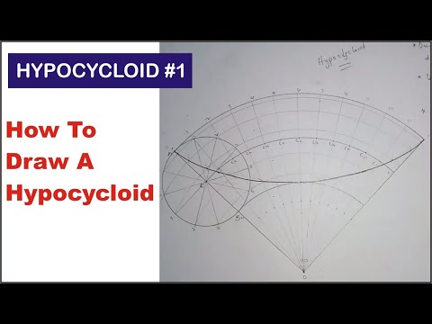 How to Draw a HYPOCYCLOID in Engineering Drawing | What is Hypocycloid Curve In Technical Drawing