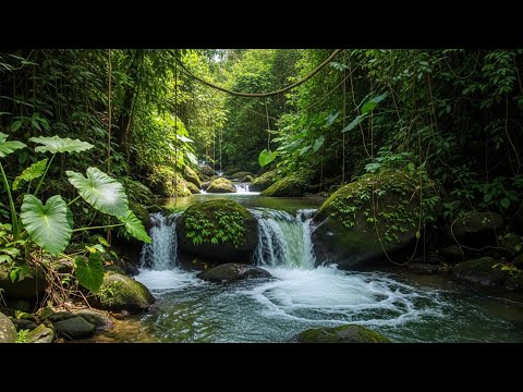 River Flow & Forest Birds Chirping | Gentle Nature Sounds ASMR for Sleep & Meditation | 3 Hours