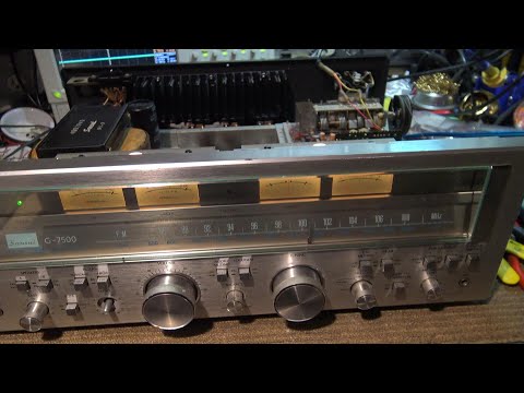 Sansui G 7500 - Repairing Fried Parts - Replacing Outputs and New DIY Stabistors