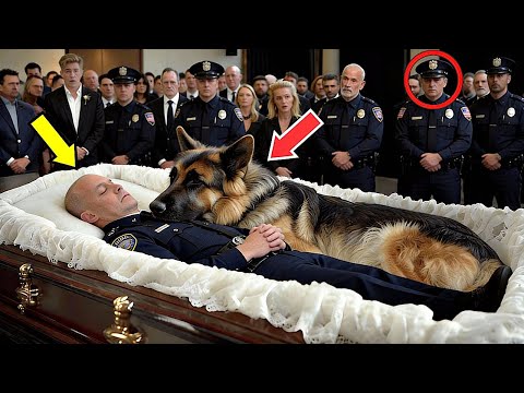 The Police Dog Did Not Leave the Officer’s Coffin — What Officers Discovered Next Shocked Everyone!