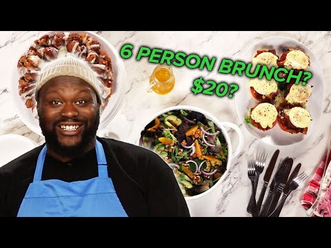 I Tried To Host A Brunch For 6 People With Only $20 • Tasty