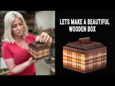 How to make a beautiful wooden box. Step by step tutorial.Easy woodworking project