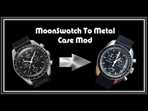 Destroying a $300 MoonSwatch and converting it to a metal case.