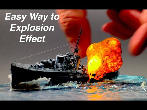 Easy Way to Making Explosion Effect for Your Dioramas.
