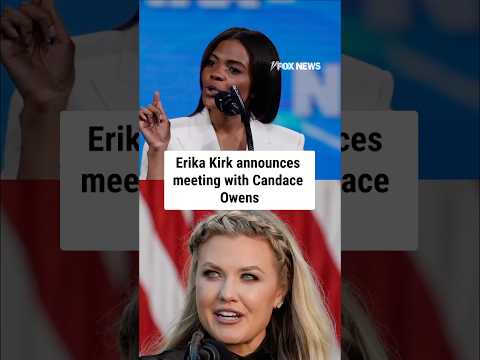 Erika Kirk announces meeting with Candace Owens #shorts #erikakirk #candaceowens #us #charliekirk
