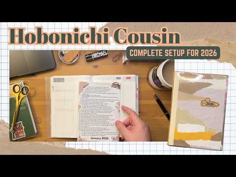 Full Planner Set Up | How I'm Using the Hobonichi Cousin in 2026