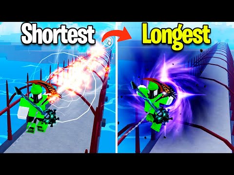 Shortest to Longest Fruit Attacks in Blox Fruits!