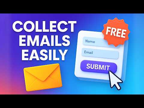 How to CREATE a Landing Page to COLLECT Emails (FREE!)