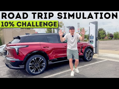 Blazer EV SS 10% Road Trip Simulation Completely Derailed By Climate Control!