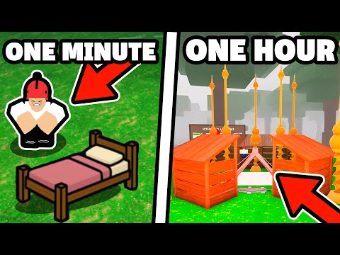 1 MINUTE Base VS 1 HOUR Base in 99 Nights In The Forest...