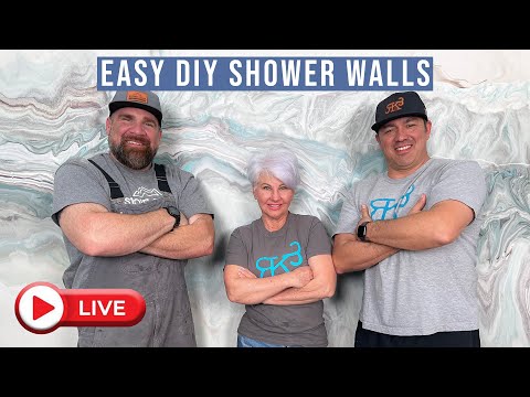 Creating Shower Walls with Foam and Epoxy LIVE