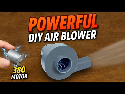 How to Make a Powerful Air Blower from PVC Pipe and 380 Motor | DIY Tool Hack!